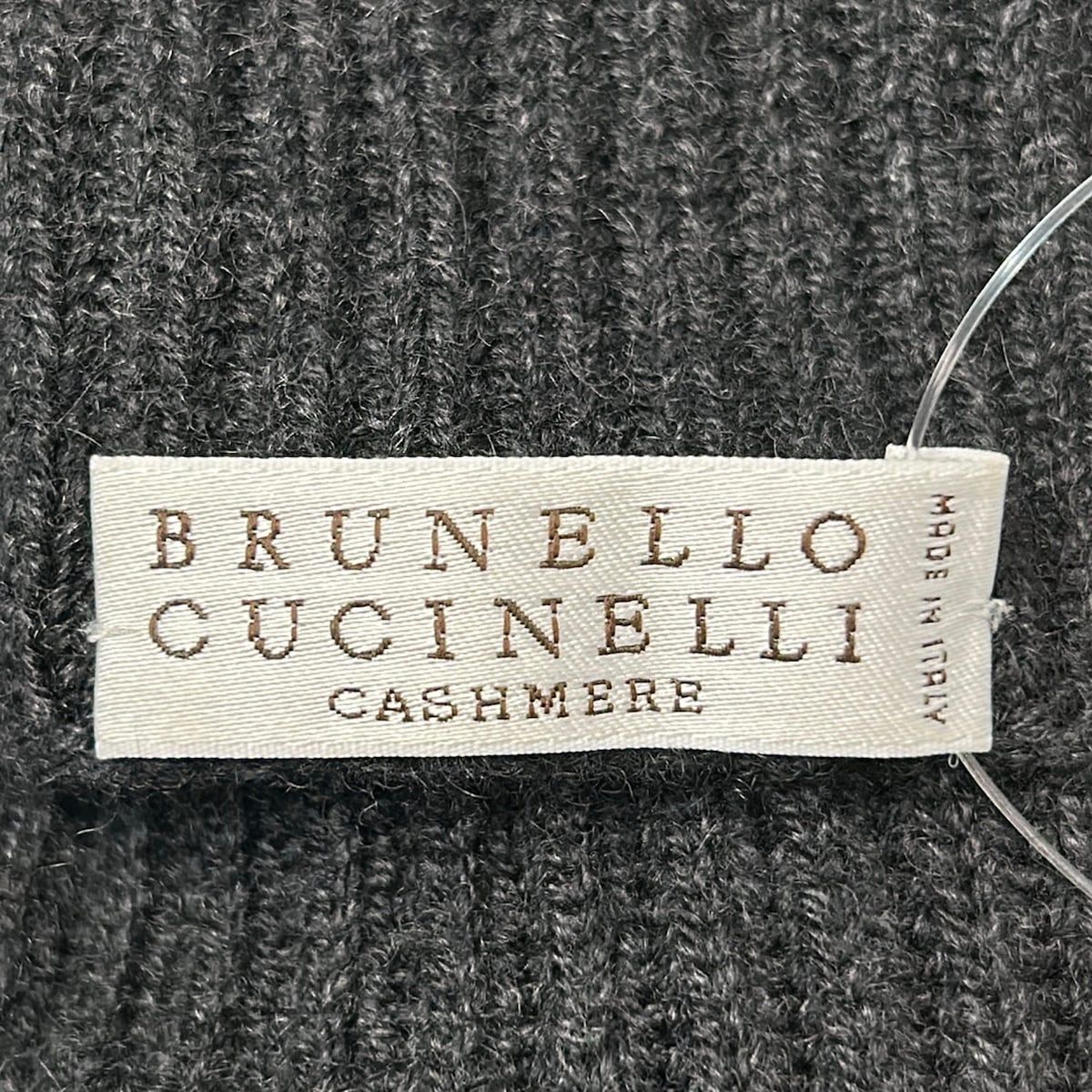 Brunello Cucinelli Long Sleeve Sweater XS Dark Gray Turtleneck Cashmere — view 3