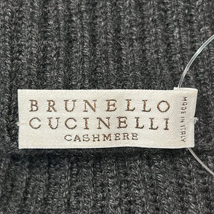 Brunello Cucinelli Long Sleeve Sweater XS Dark Gray Turtleneck Cashmere — view 3