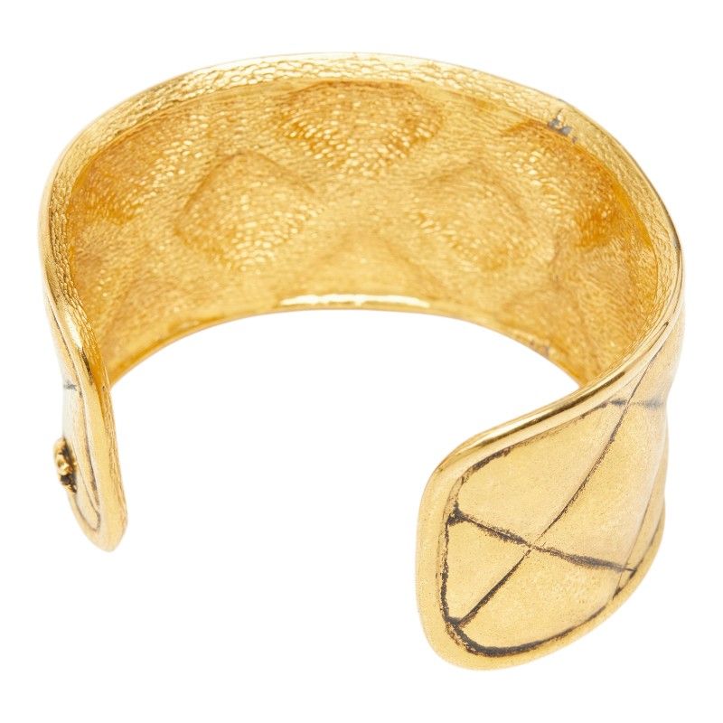 Chanel Quilted Bangle Gold Plated 1- Bracelet — view 2