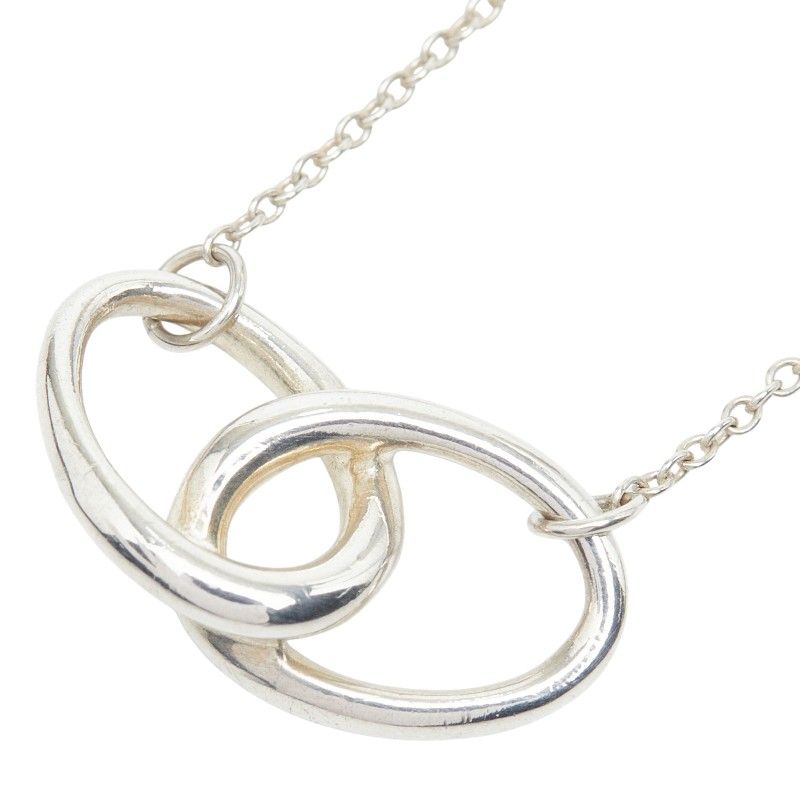 Tiffany & Co Elsa Peretti Double Loop Pendant Silver