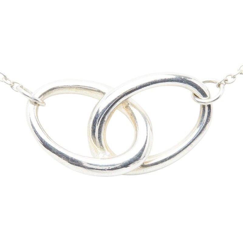 Tiffany & Co Elsa Peretti Double Loop Pendant Silver — view 2