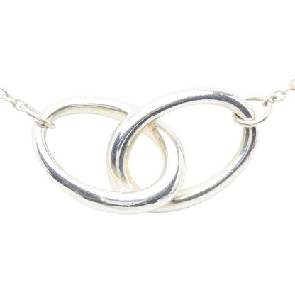 Tiffany & Co Elsa Peretti Double Loop Pendant Silver — view 2