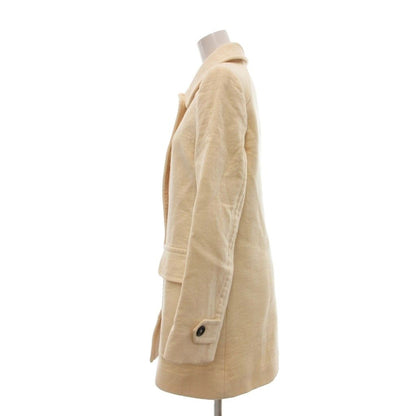 Miu Miu Miu Coat Half Midi Length 42 Iabori Regular Color Flap Pocket SX — view 3