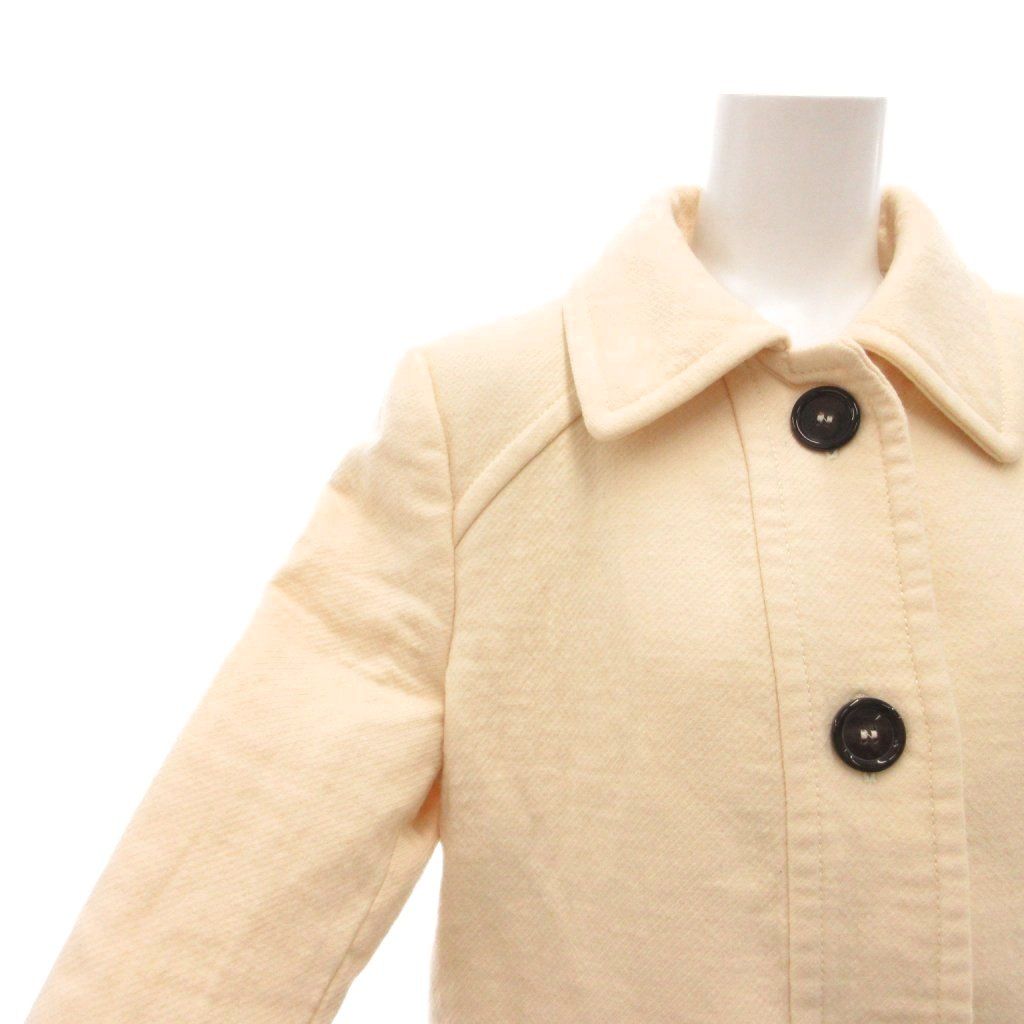 Miu Miu Miu Coat Half Midi Length 42 Iabori Regular Color Flap Pocket SX — view 4