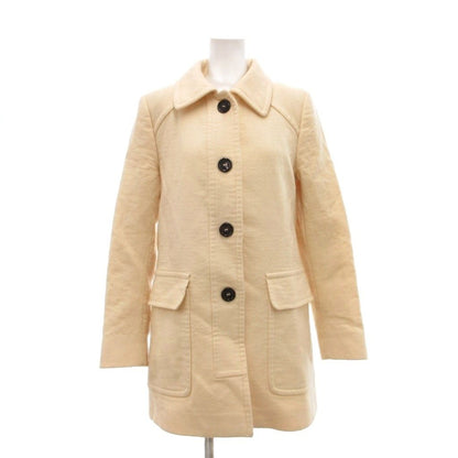 Miu Miu Miu Coat Half Midi Length 42 Iabori Regular Color Flap Pocket SX