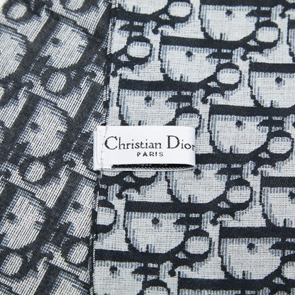 Dior Trotter Number 2 Scarf Navy White Cotton — view 2