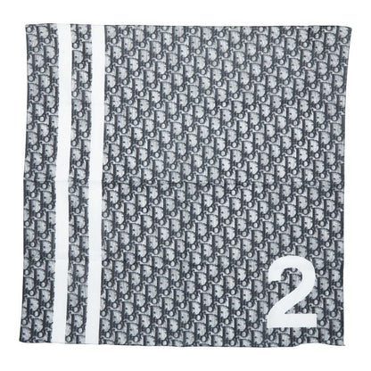 Dior Trotter Number 2 Scarf Navy White Cotton
