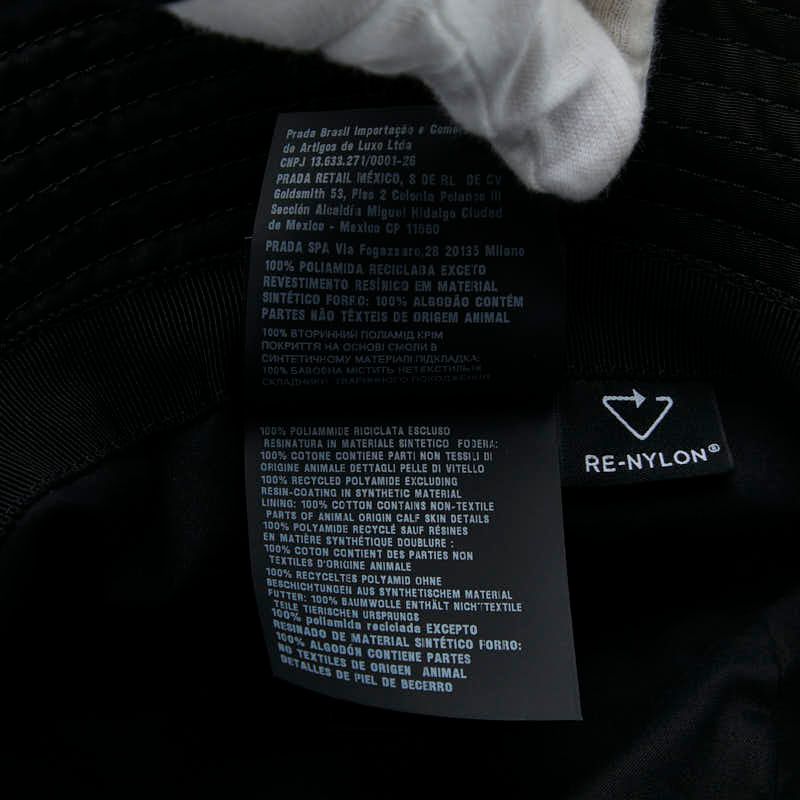 Prada Re-Nylon Bucket Hat L 59 cm Black Nylon — view 9
