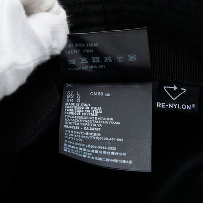 Prada Re-Nylon Bucket Hat L 59 cm Black Nylon — view 8