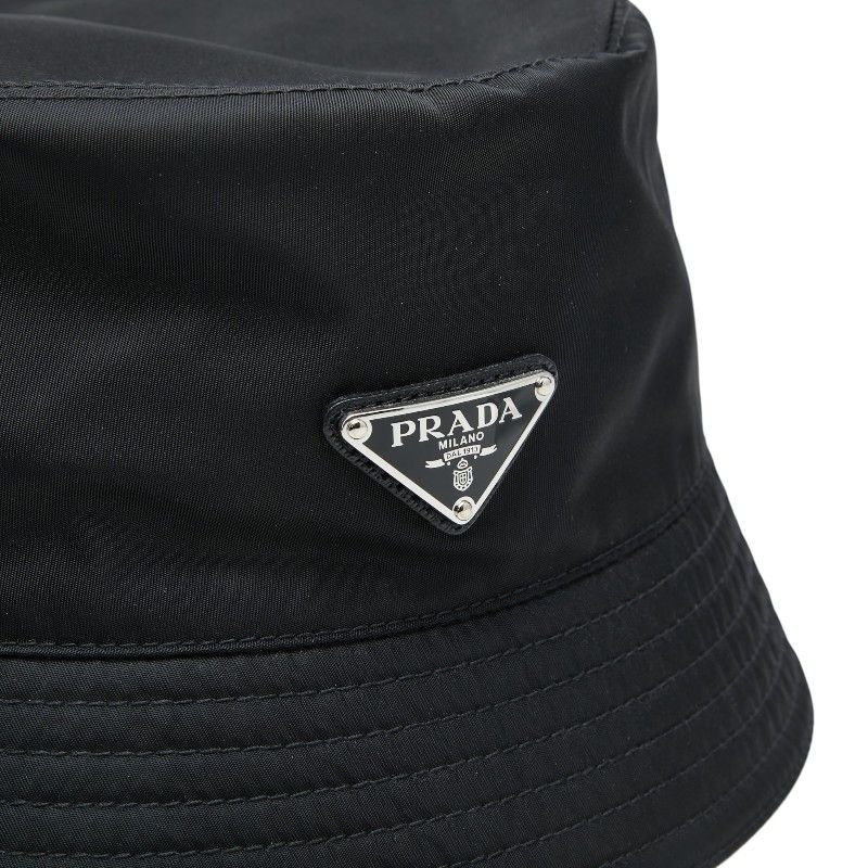 Prada Re-Nylon Bucket Hat L 59 cm Black Nylon — view 4