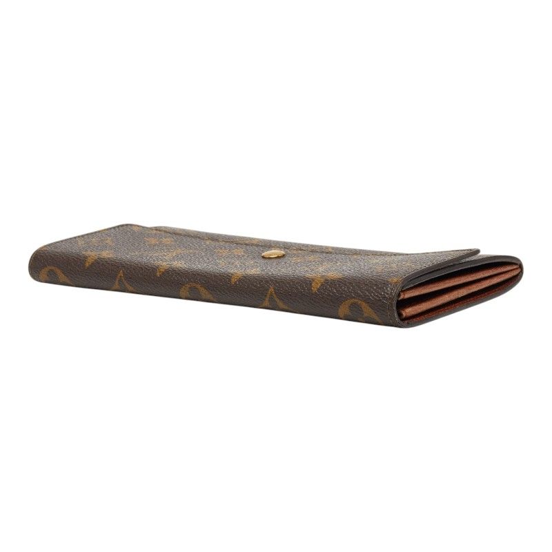 Louis Vuitton Monogram Porte Monet Cles Wallet Billfold Brown Leather — view 5