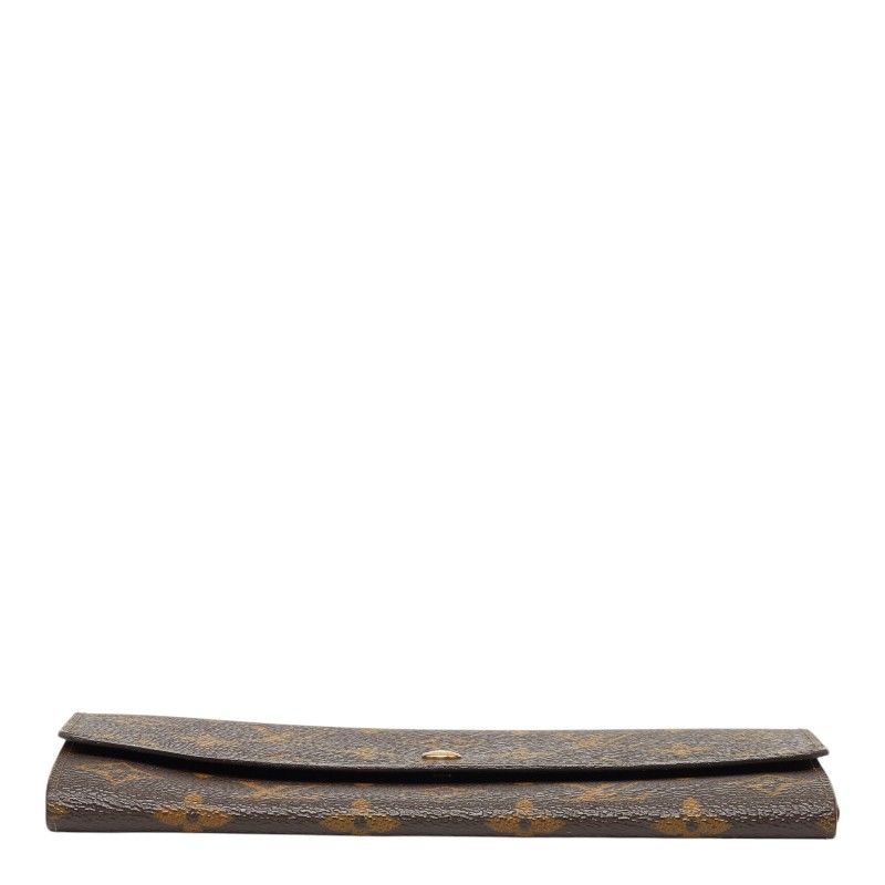 Louis Vuitton Monogram Porte Monet Cles Wallet Billfold Brown Leather — view 3