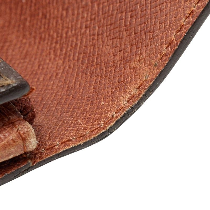 Louis Vuitton Monogram Porte Monet Cles Wallet Billfold Brown Leather — view 8