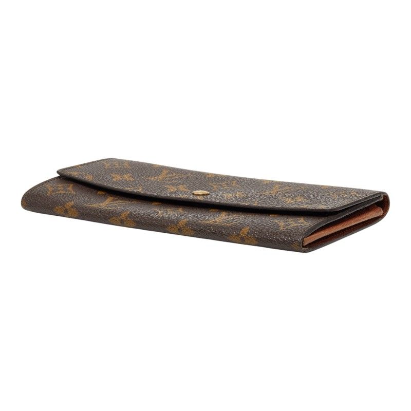 Louis Vuitton Monogram Porte Monet Cles Wallet Billfold Brown Leather — view 4