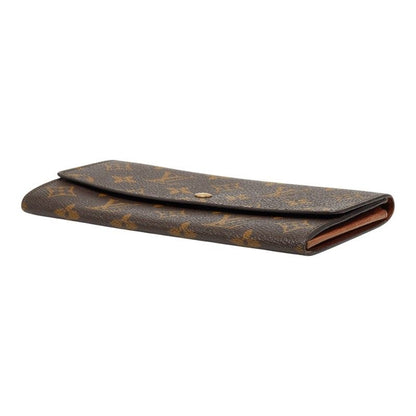 Louis Vuitton Monogram Porte Monet Cles Wallet Billfold Brown Leather — view 4