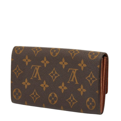 Louis Vuitton Monogram Porte Monet Cles Wallet Billfold Brown Leather — view 2