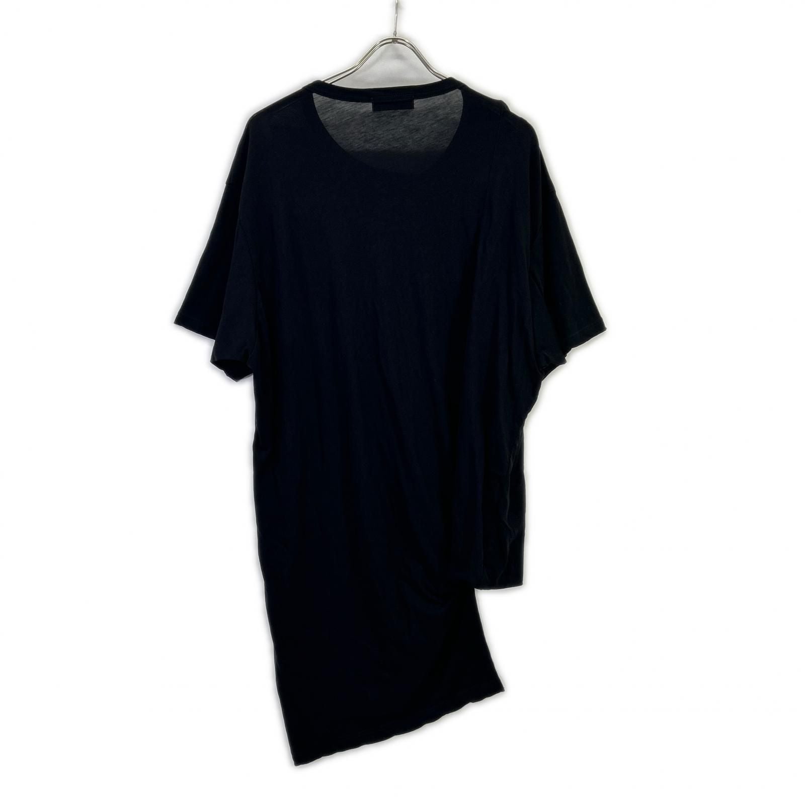 Dior Yohji Yamamoto Pour Homme Ama Jersey Asymmetry Hem S Top — view 2