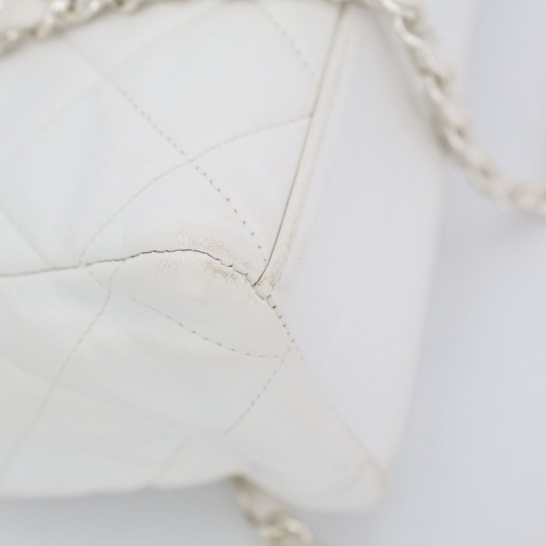 Chanel Quilted 25 Caviar Leather Double Flap Chain — view 4