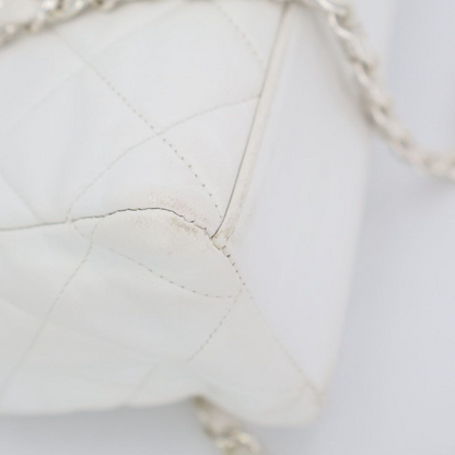 Chanel Quilted 25 Caviar Leather Double Flap Chain — view 4