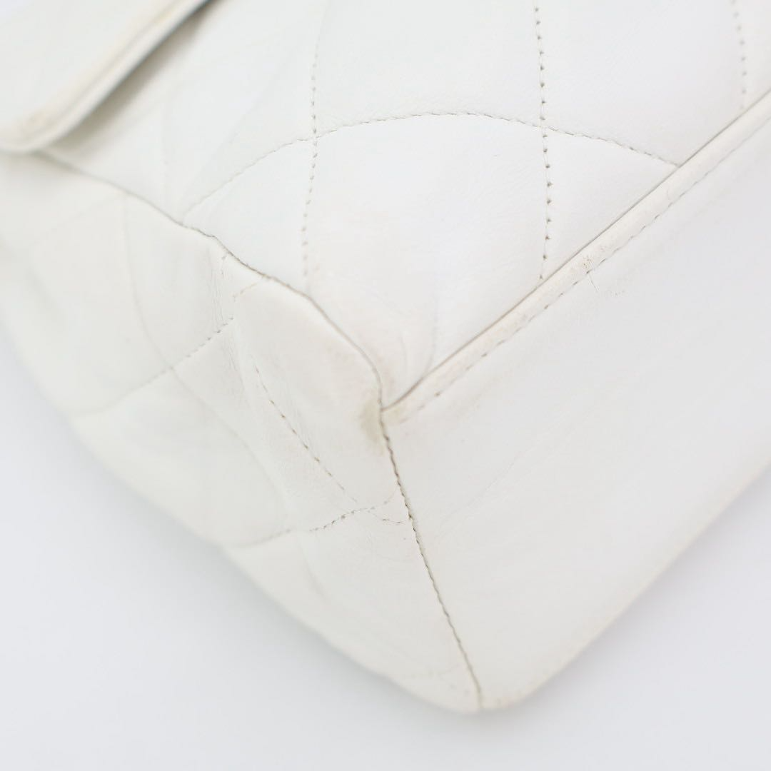 Chanel Quilted 25 Caviar Leather Double Flap Chain — view 3