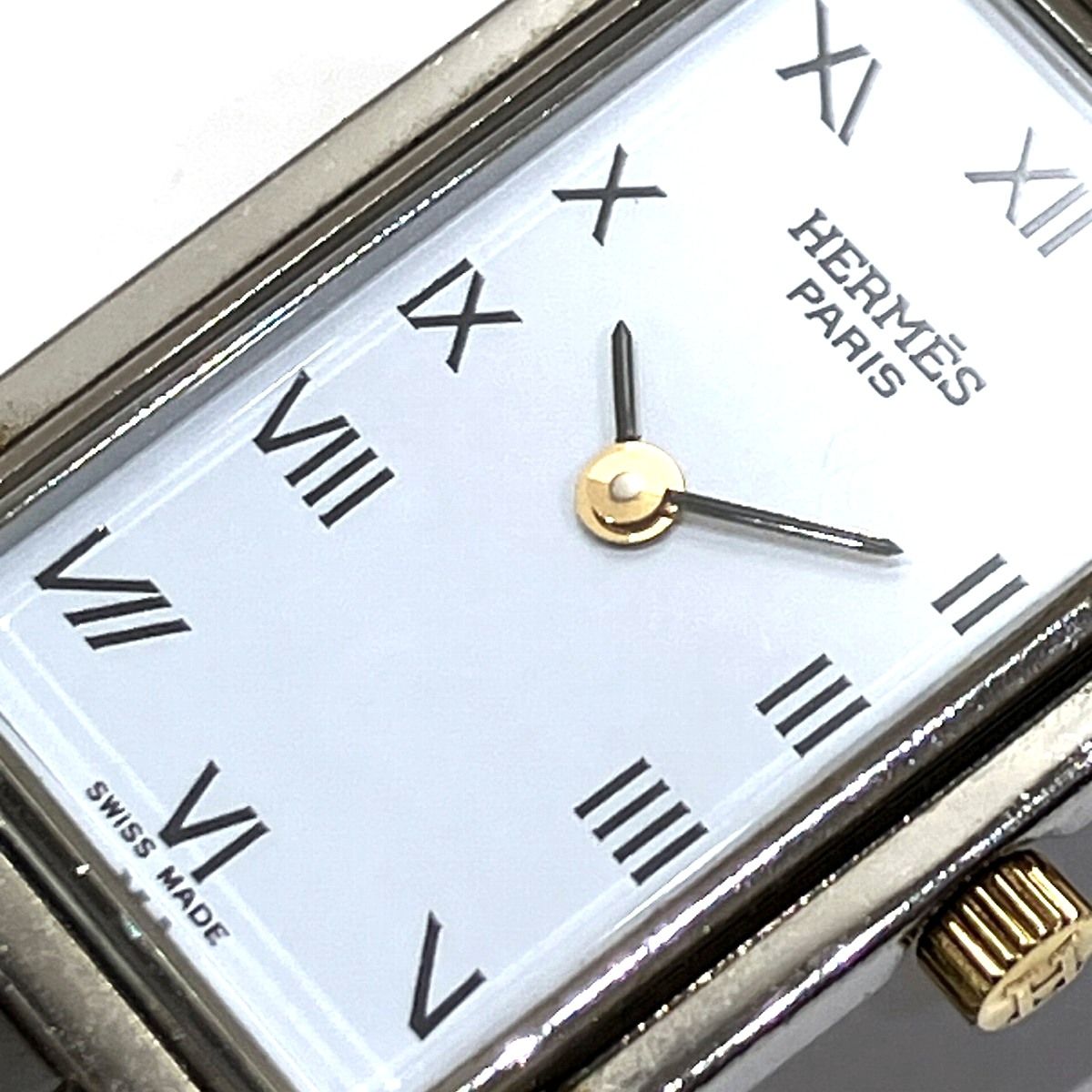 Hermes Croajour NB Watch SS Quartz White Dial — view 4
