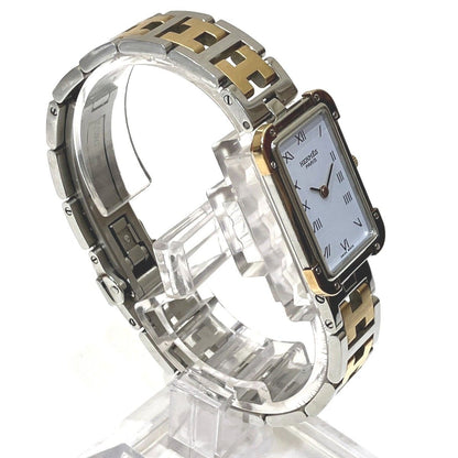 Hermes Croajour NB Watch SS Quartz White Dial — view 3