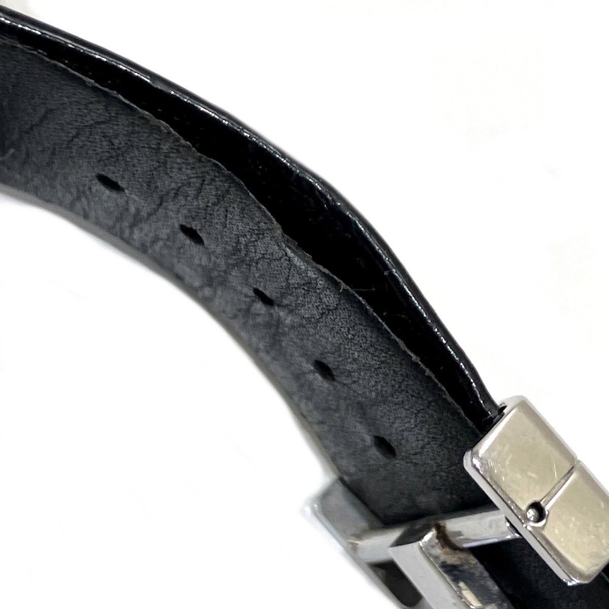 Chanel Quilted Watch SS Leather Quartz Black Dial — view 8