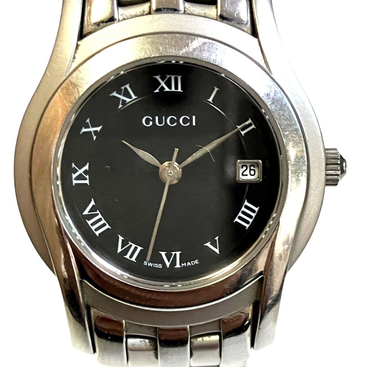 Gucci Watch SS Quartz Black Dial