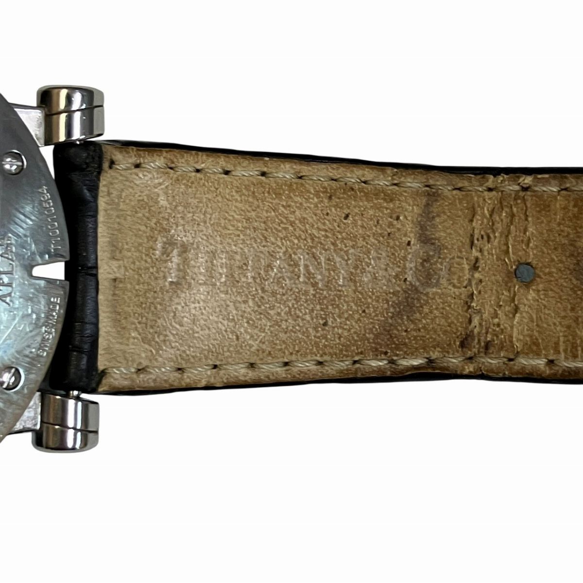 Tiffany & Co Atlas Watch SS Leather Automatic Winding Silver Dial — view 8