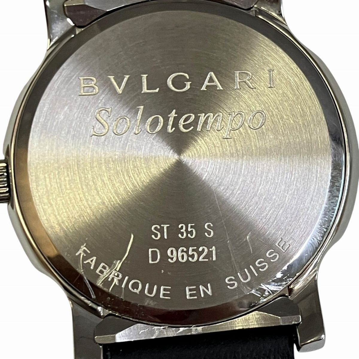 Bvlgari Solo Tempo Watch SS Leather Quartz — view 5