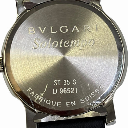 Bvlgari Solo Tempo Watch SS Leather Quartz — view 5