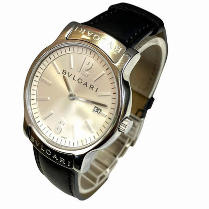 Bvlgari Solo Tempo Watch SS Leather Quartz — view 2