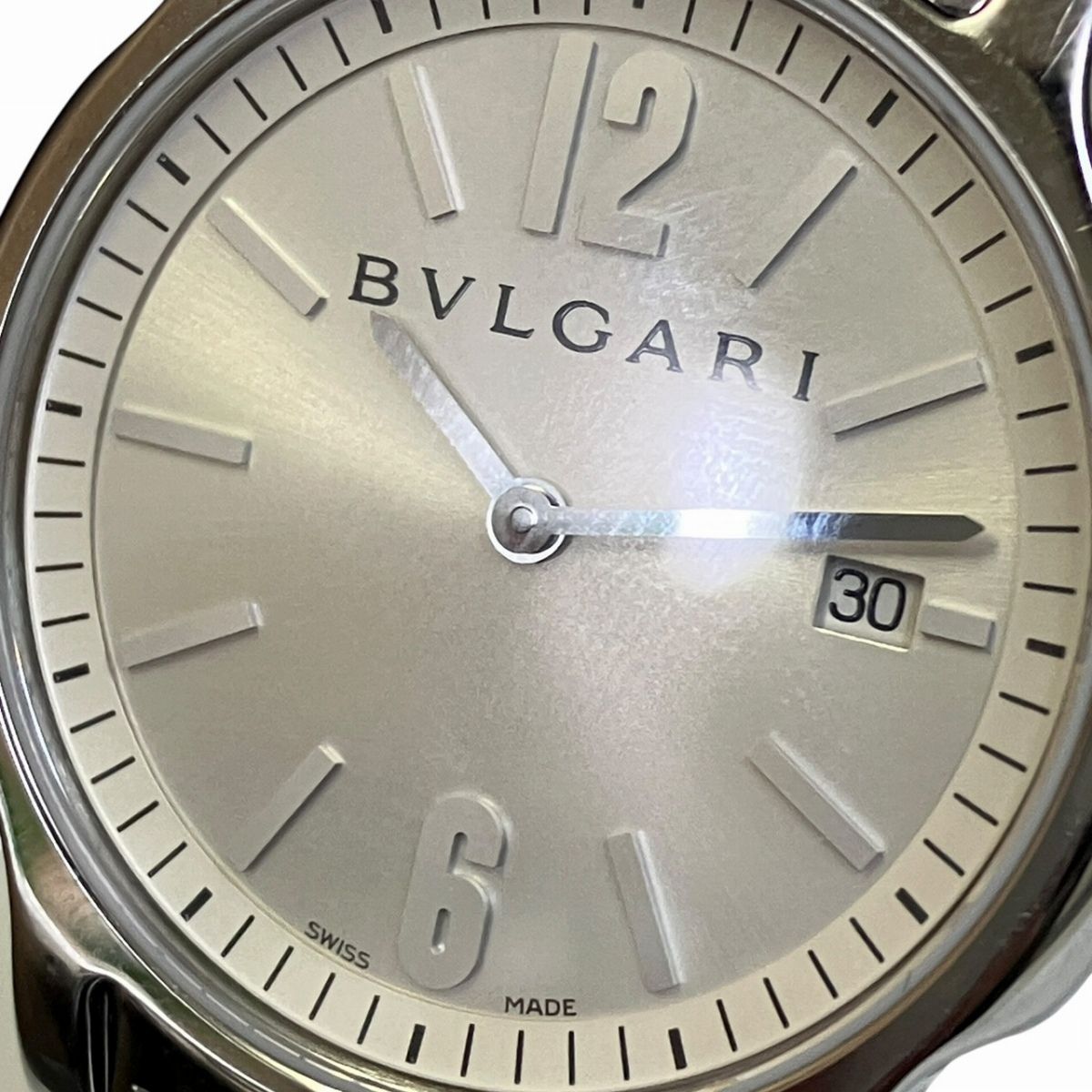 Bvlgari Solo Tempo Watch SS Leather Quartz — view 4