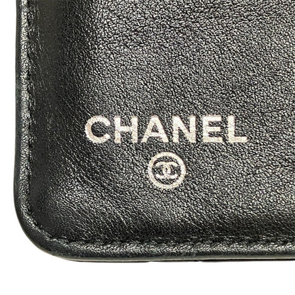 Chanel CC Logo Quilted Bifold Wallet Enamel — view 4