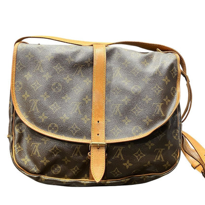 Louis Vuitton Saumur 30 Monogram Shoulder Bag Canvas — view 2