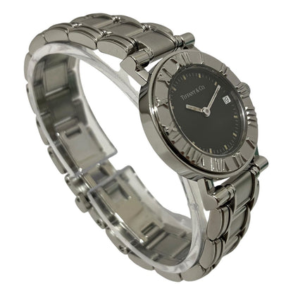 Tiffany & Co Atlas Watch SS Quartz Black Dial — view 3