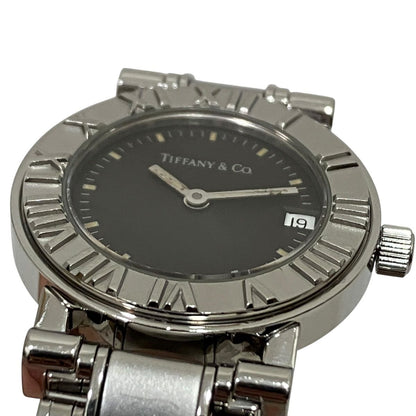 Tiffany & Co Atlas Watch SS Quartz Black Dial — view 4