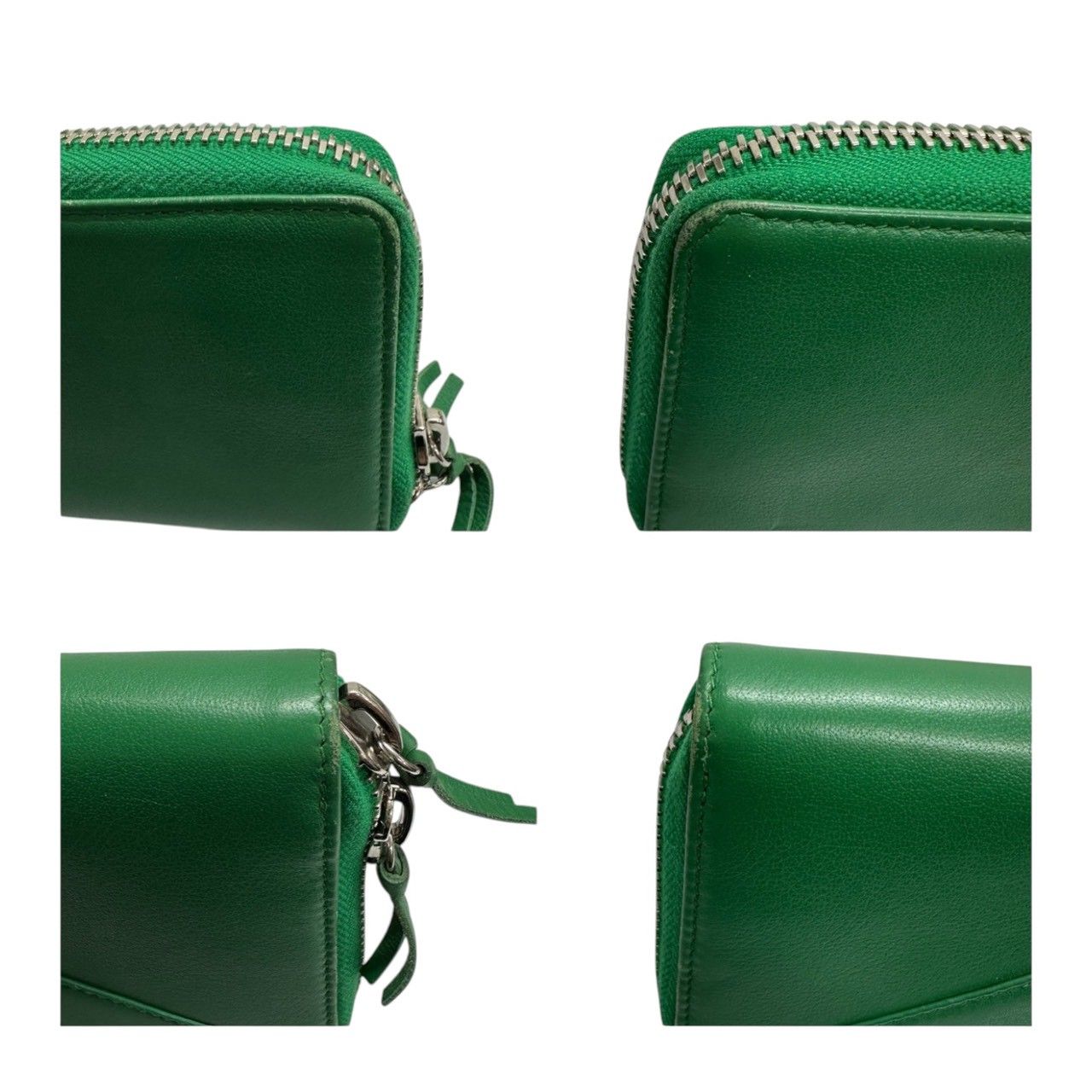 Balenciaga Paper Green Leather Wallet — view 5