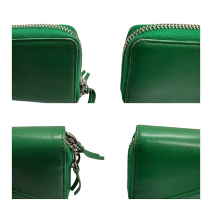 Balenciaga Paper Green Leather Wallet — view 5