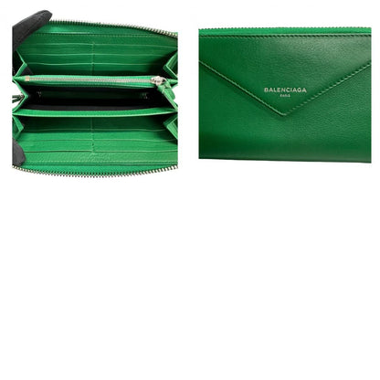 Balenciaga Paper Green Leather Wallet — view 9