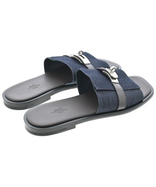 Hermes Sandals Navy — view 2