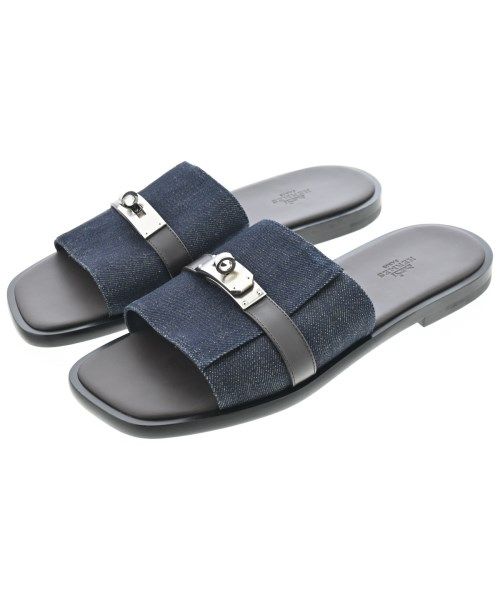 Hermes Sandals Navy