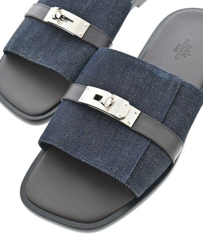 Hermes Sandals Navy — view 5