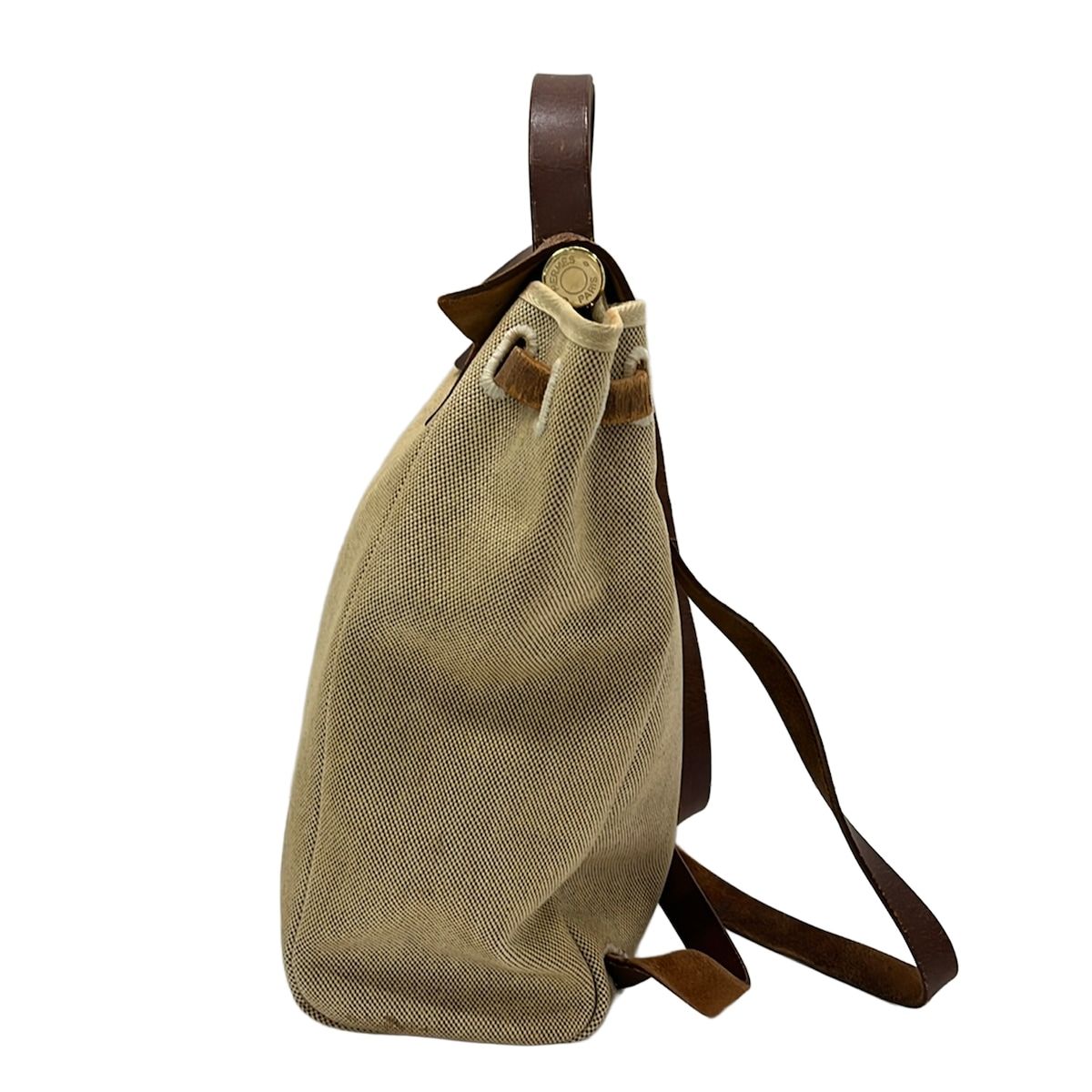 Hermes Backpack Herbag a Dos Beige Brown — view 2