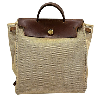 Hermes Backpack Herbag a Dos Beige Brown