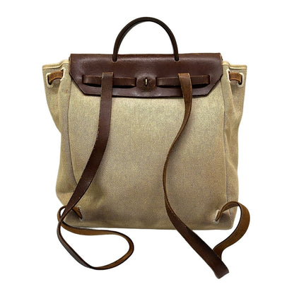 Hermes Backpack Herbag a Dos Beige Brown — view 3
