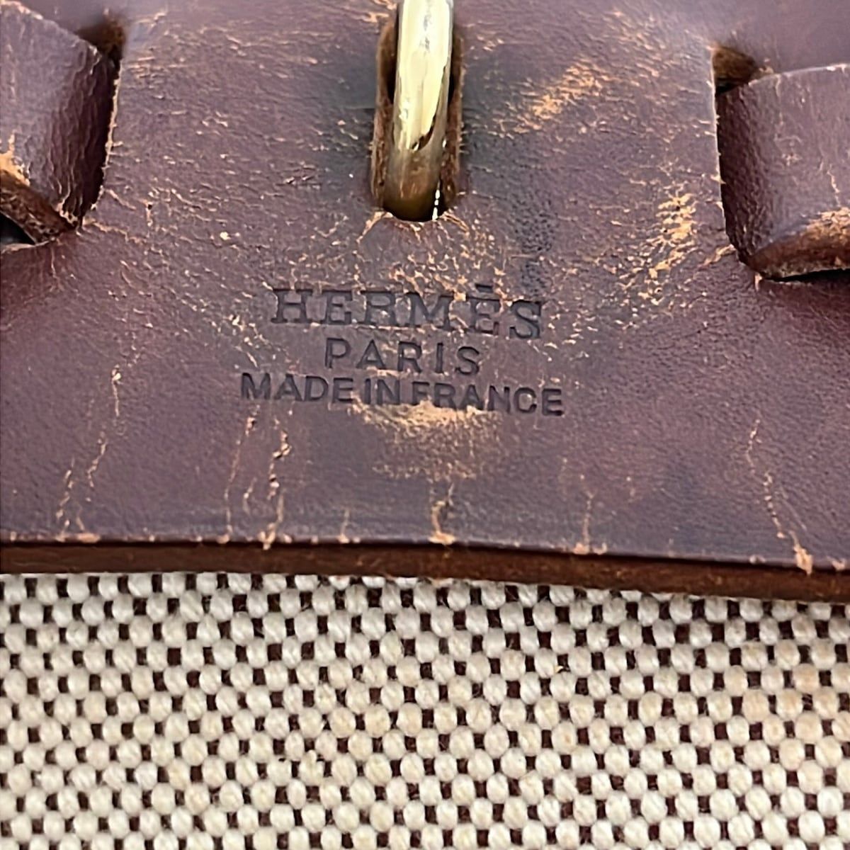 Hermes Backpack Herbag a Dos Beige Brown — view 8