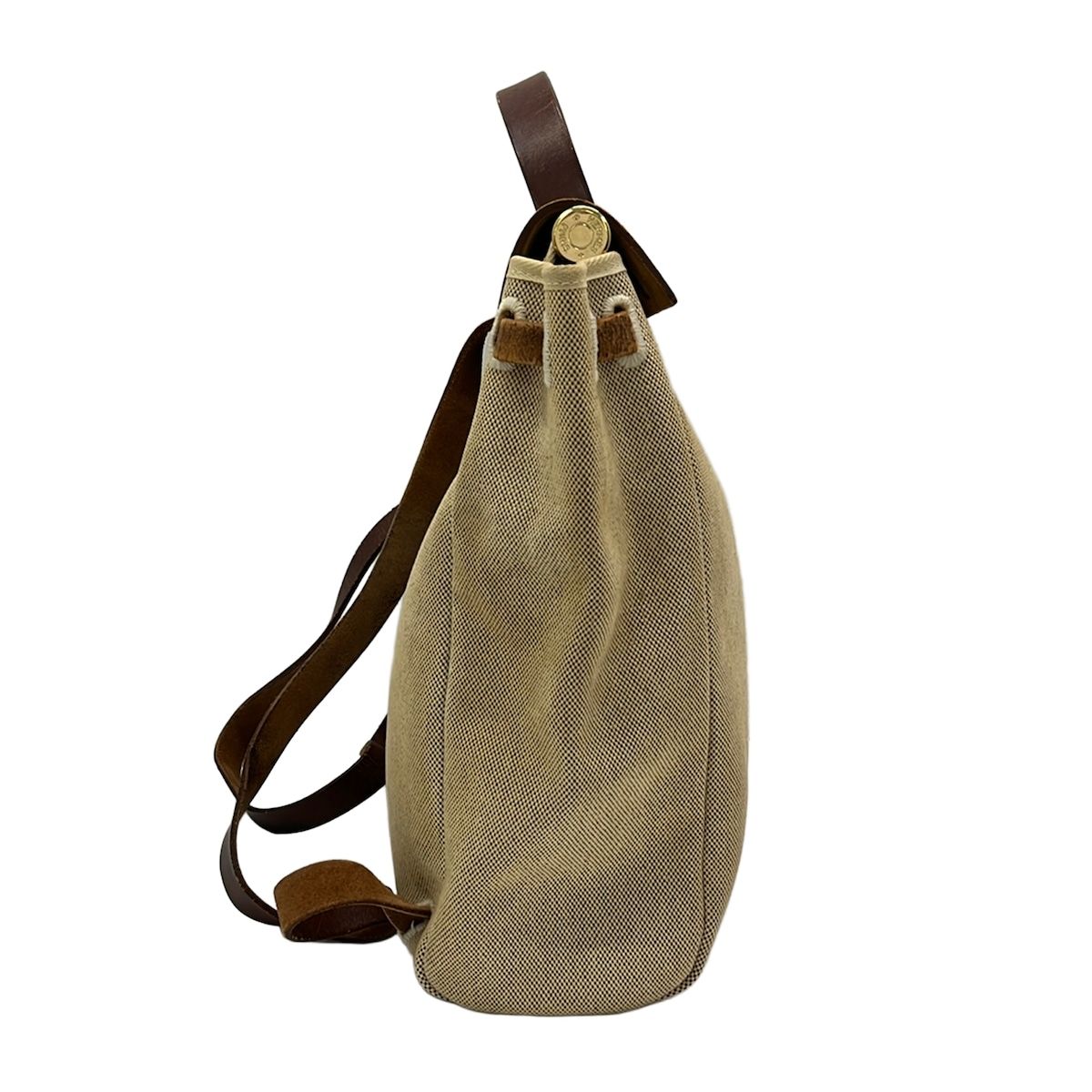 Hermes Backpack Herbag a Dos Beige Brown — view 4