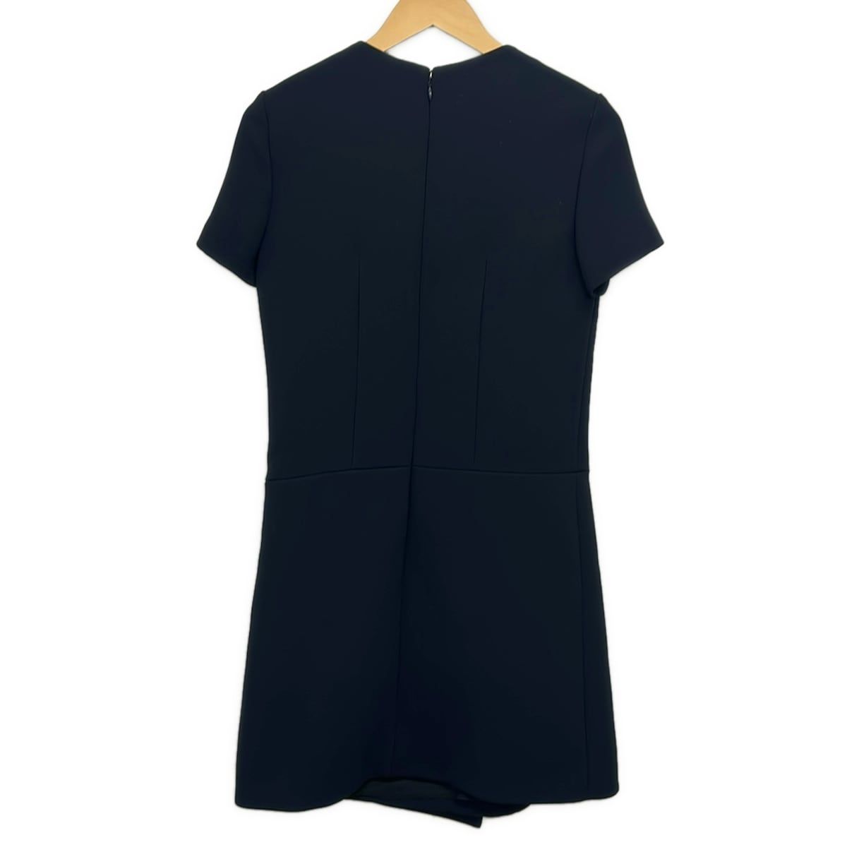 Balenciaga Dress 36 S Dark Navy Short Sleeve Knee Length — view 2