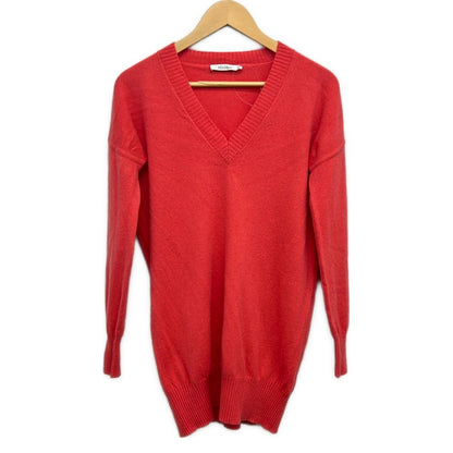 Max Mara Long Sleeve Sweater S Pink Neck Cashmere